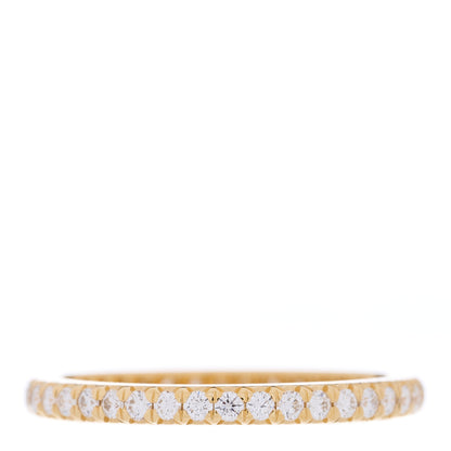 Tiffany 18K Yellow Gold Diamond .31ctw Soleste Full Eternity Band Ring 49 5 3 of 4