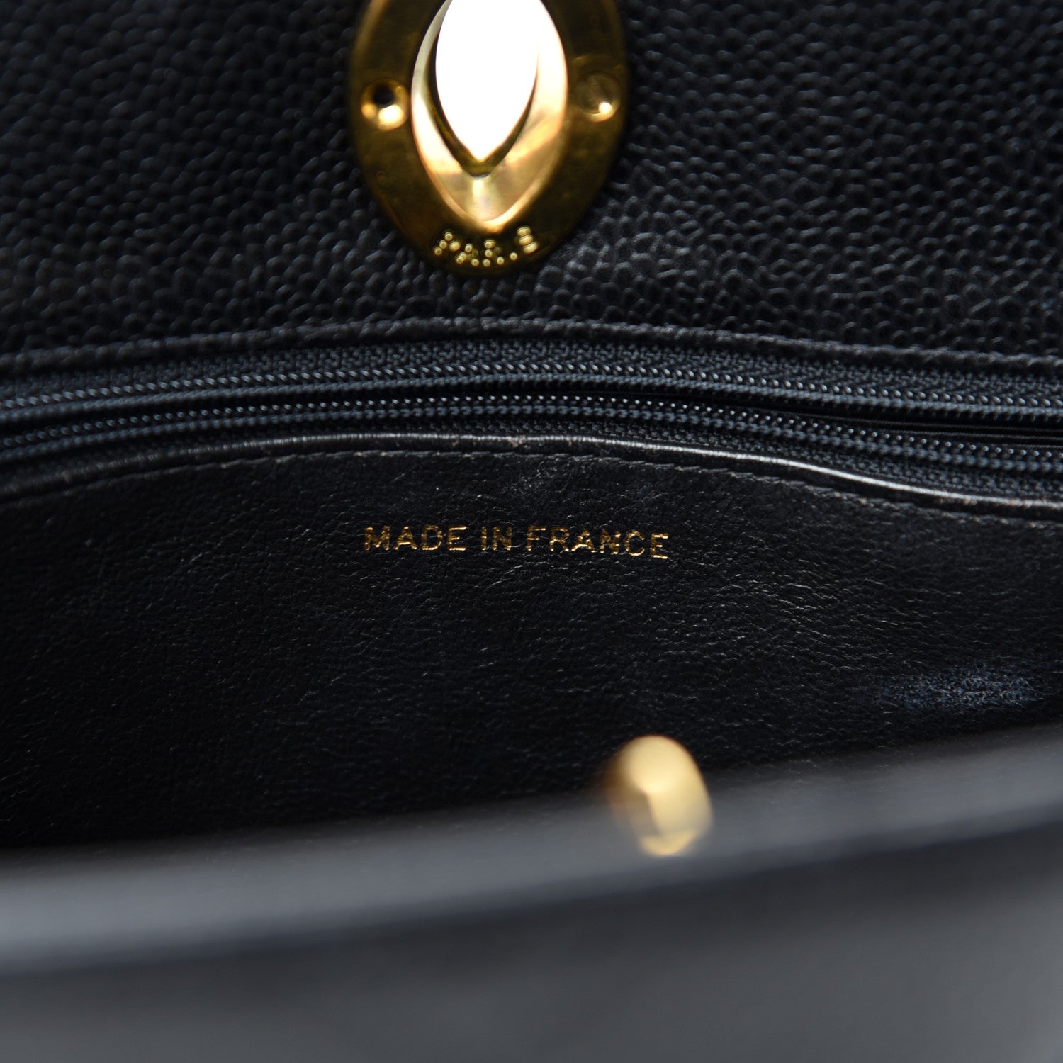 Chanel Caviar Quilted Shoulder Bag Black 11 of 13