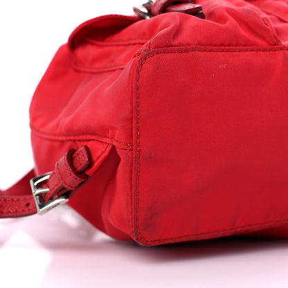 Prada Nylon Vela Mini Crossbody Backpack Rosso 8 of 10