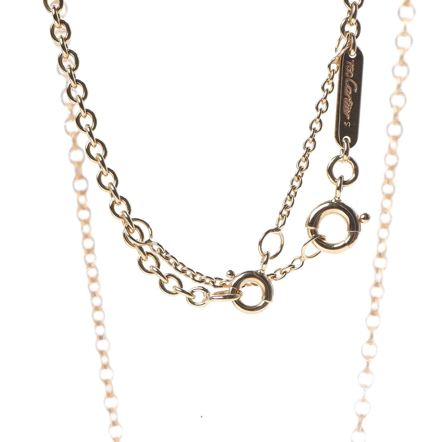 Cartier 18K Pink Yellow White Gold Trinity Pendant Necklace 7 of 9