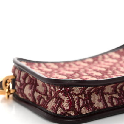 Christian Dior Oblique Diorquake Clutch Burgundy 8 of 10
