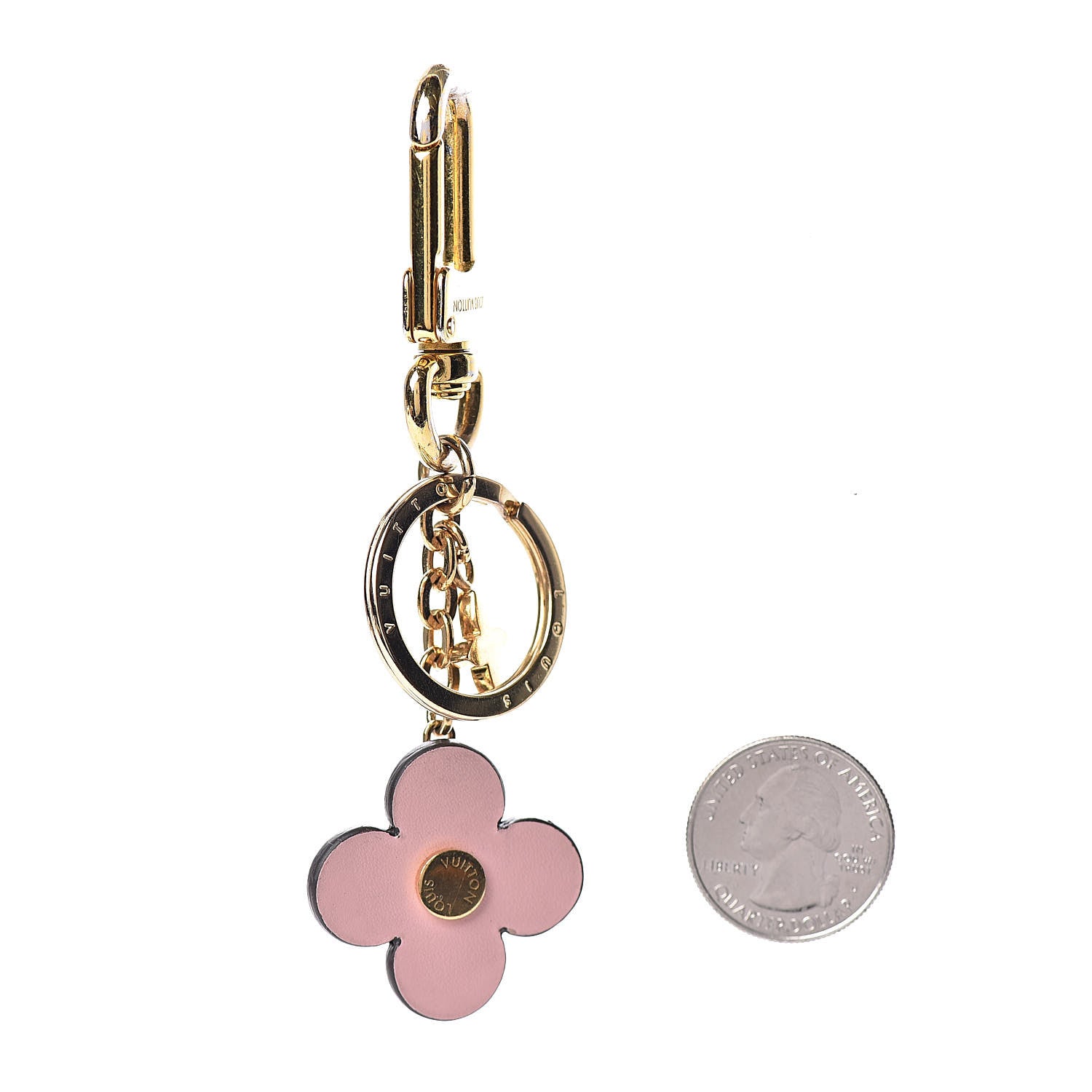 Louis Vuitton Monogram Blooming Flowers BB Bag Charm Key Holder Pink 2 of 8