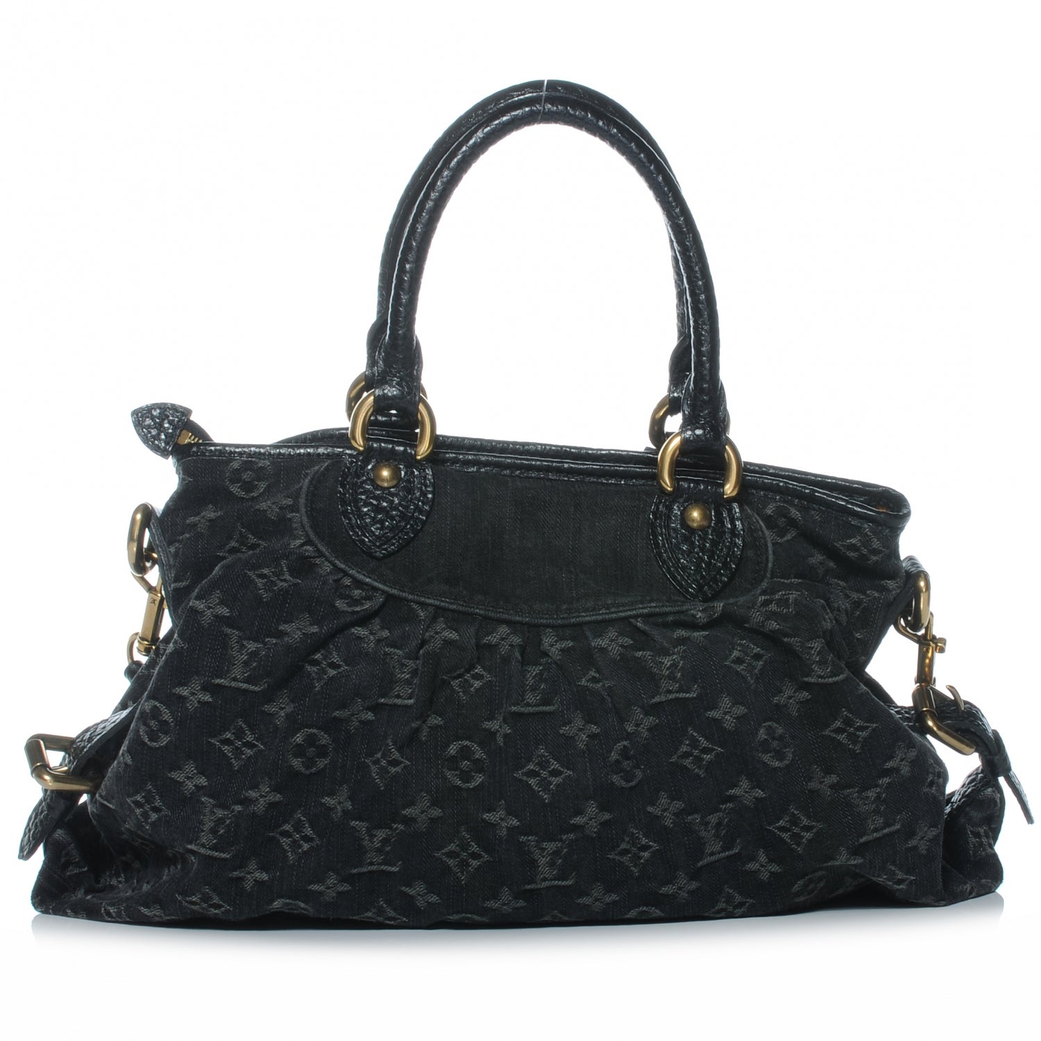 Louis Vuitton Denim Neo Cabby MM Black 1 of 7