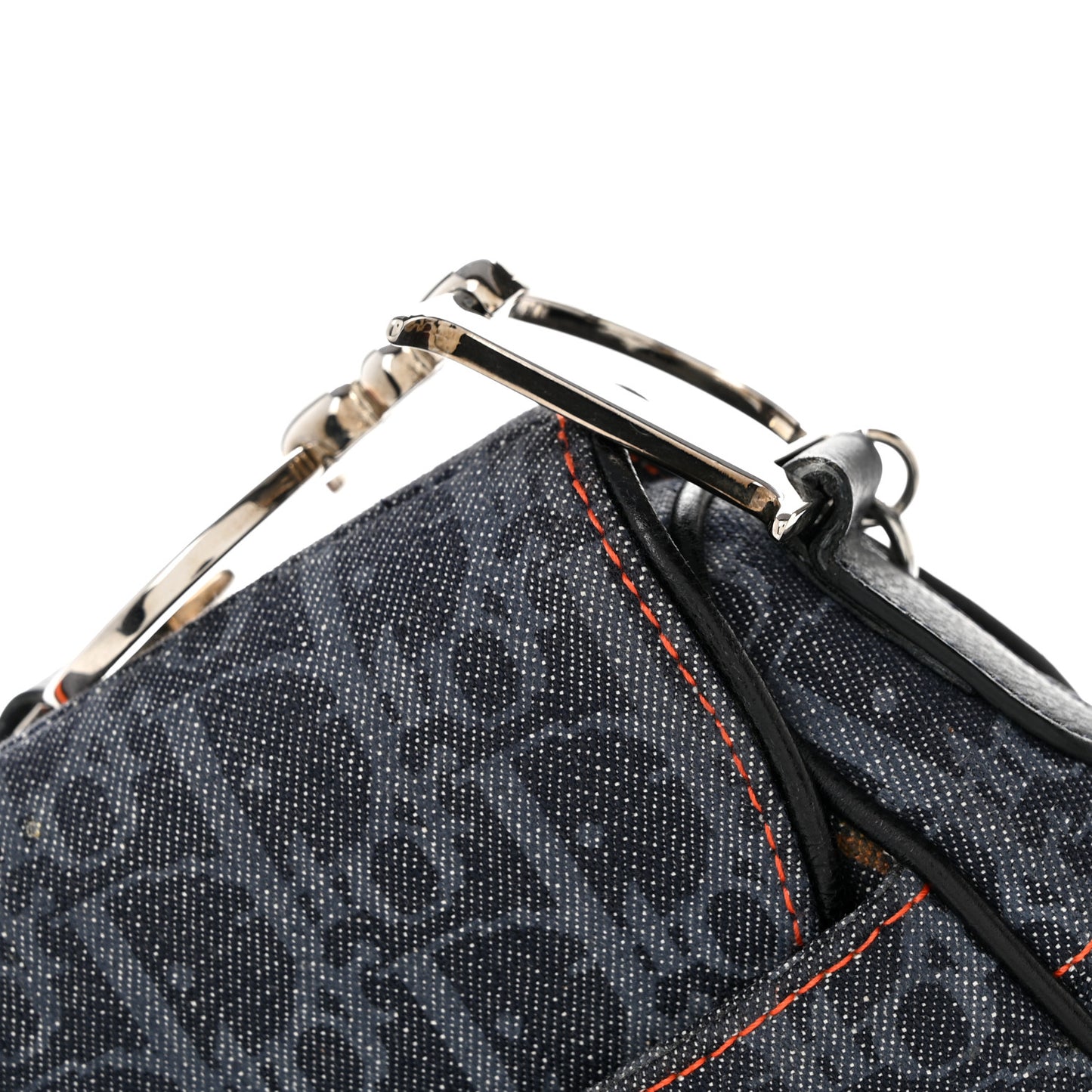 Denim Monogram Flight Saddle Bag