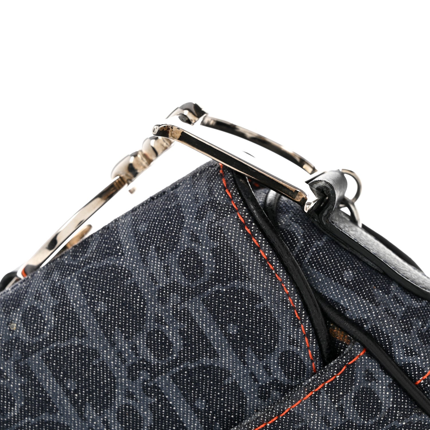 Christian Dior Denim Monogram Flight Saddle Bag 15 of 15