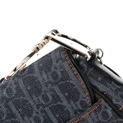 Christian Dior Denim Monogram Flight Saddle Bag 15 of 15
