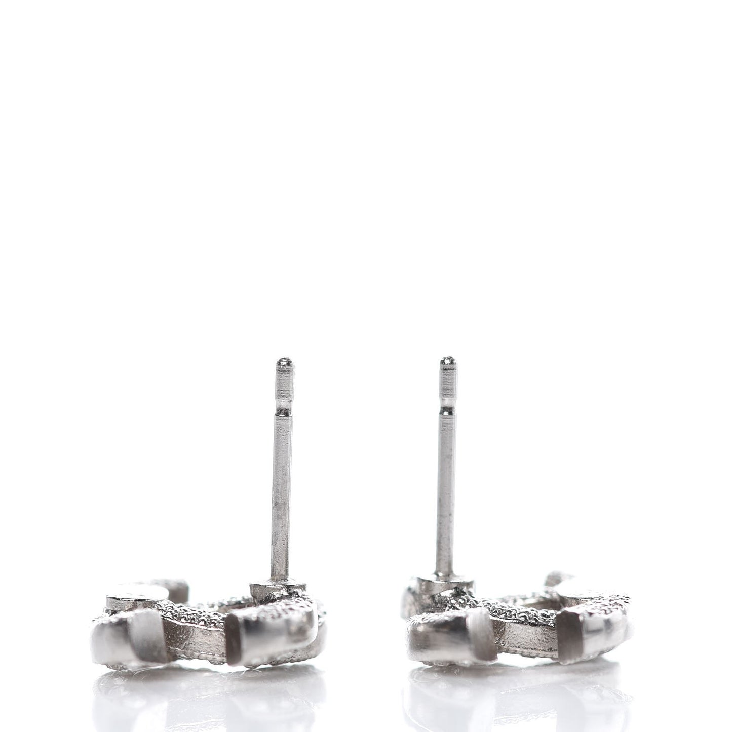 Crystal Timeless CC Earrings Silver
