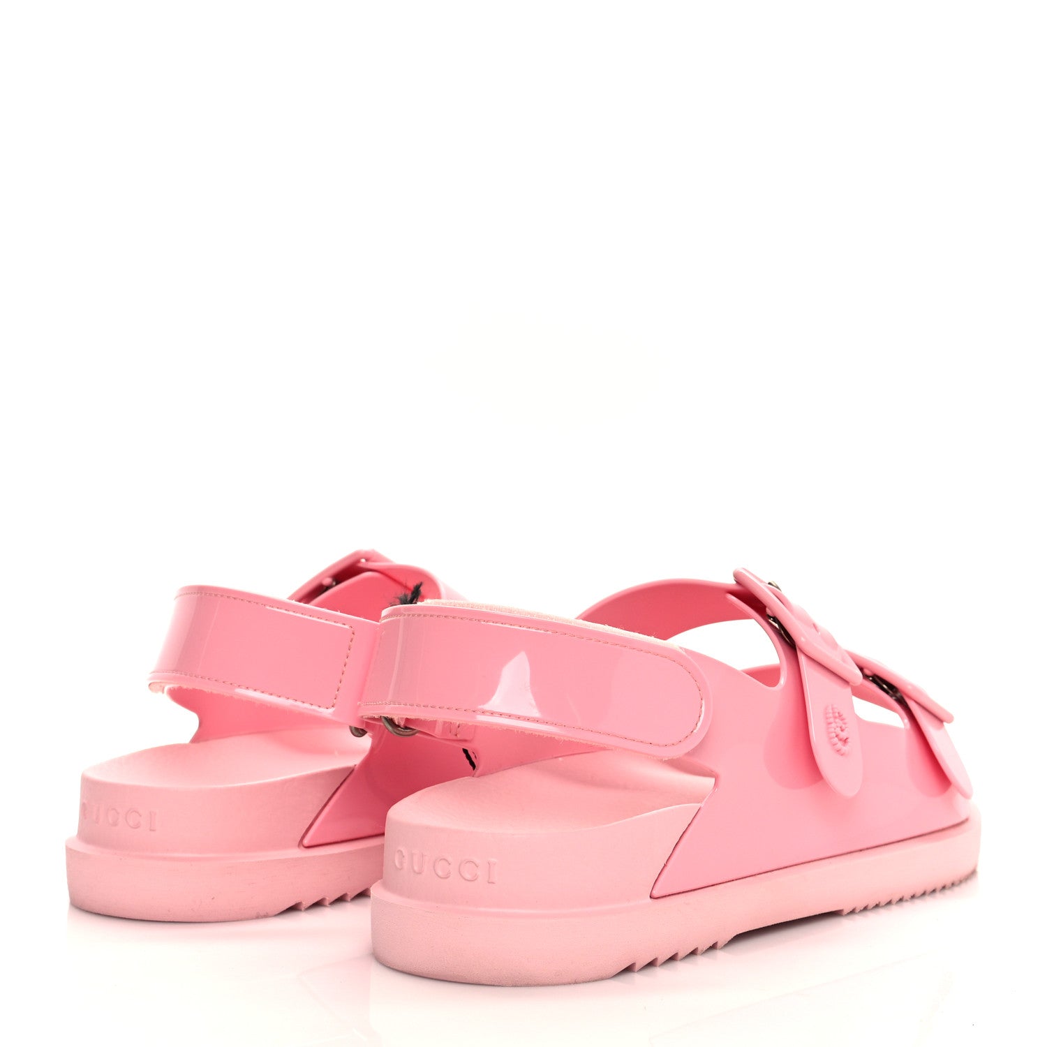 Gucci Rubber Mini Double G Womens Isla Dad Sandals 40 Wild Rose 4 of 8