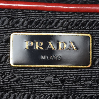 Prada Spazzolato Large Galleria Double Zip Tote Scarlatto Fume 6 of 9