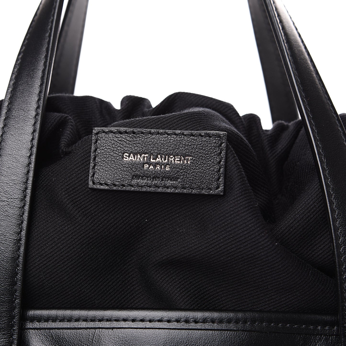 Calfskin Embossed Monogram Large Teddy Shopping Bag Black