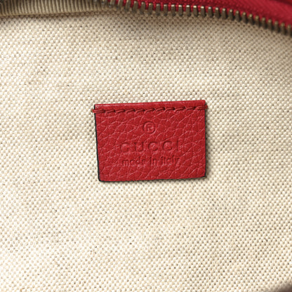 Gucci Grained Calfskin Logo Belt Bag Hibiscus Red 6 of 10