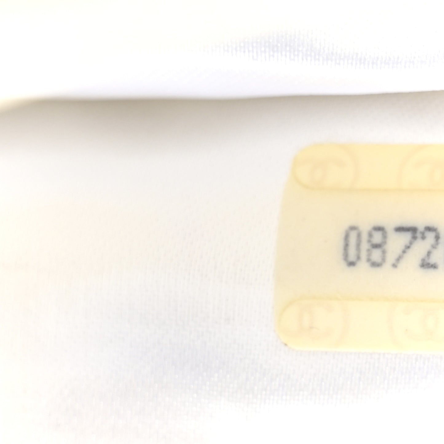 Lambskin Quilted CC Flap Bag White Black