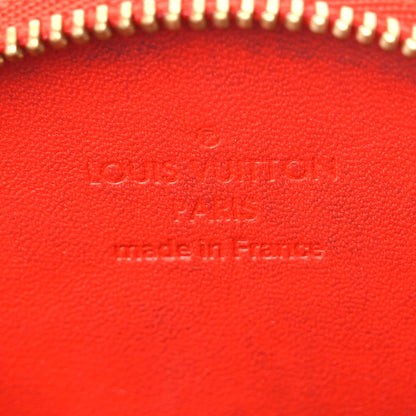 Louis Vuitton Vernis Roses Chapeau Coin Purse Orange Sunset 6 of 6