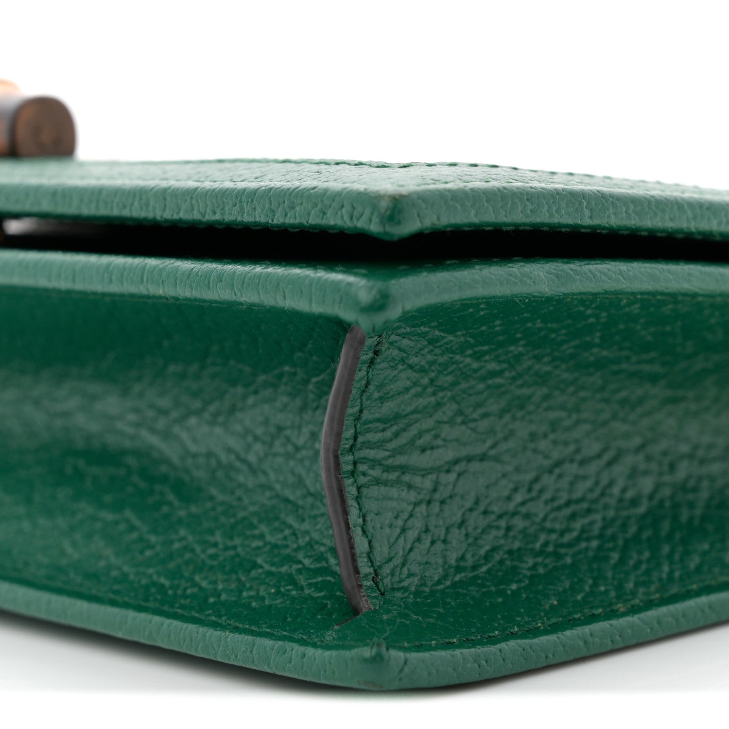 Gucci Dollar Pigprint Diana Chain Wallet Green 10 of 11