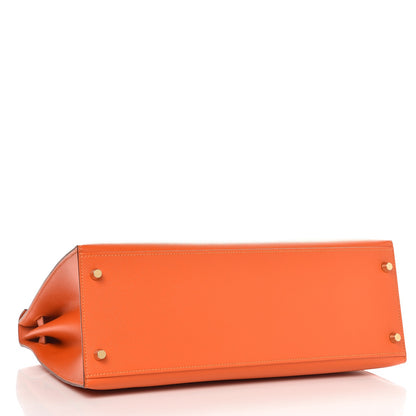 Hermes Epsom Kelly Sellier 35 Orange 6 of 37
