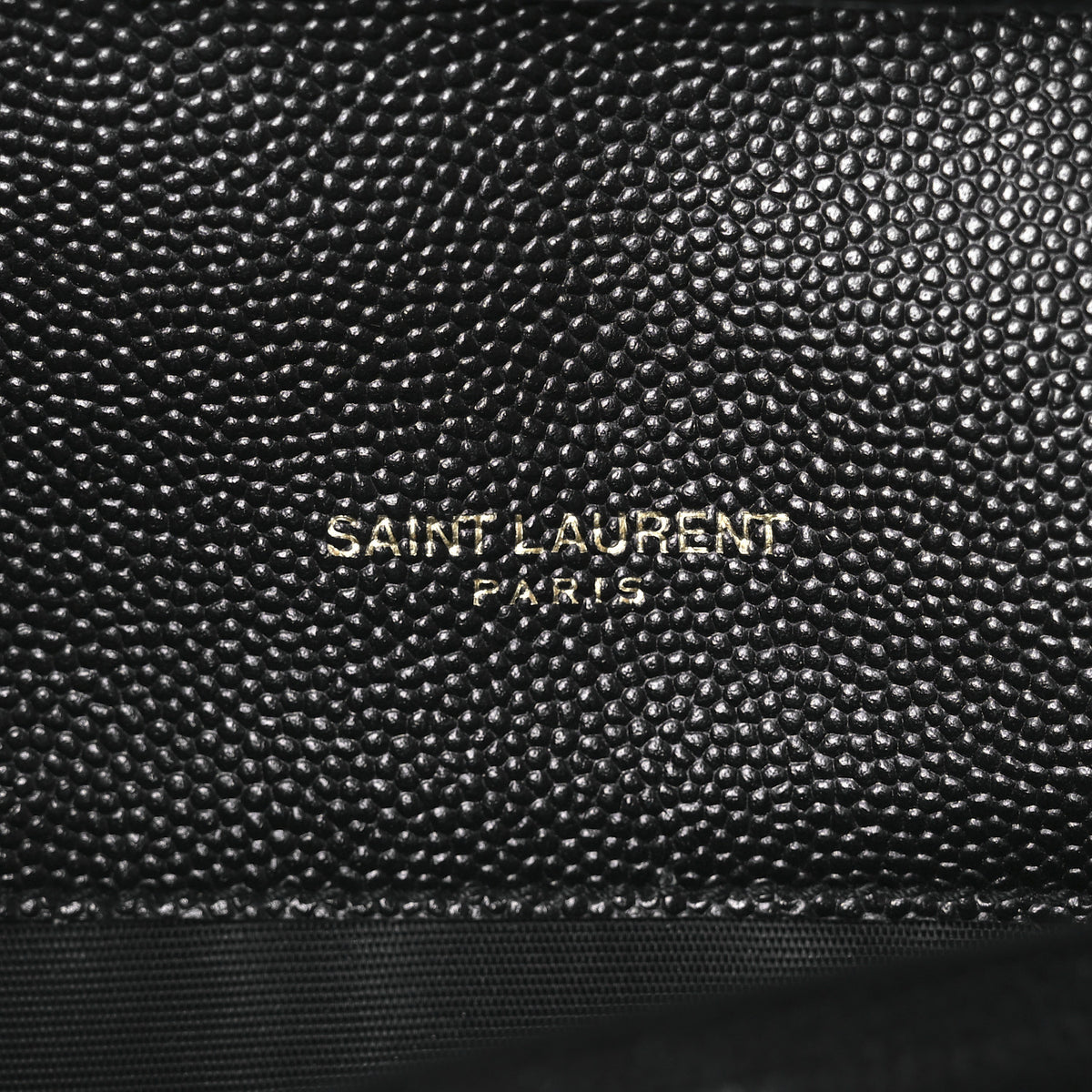 Grain De Poudre Matelasse Chevron Monogram Chain Wallet Black