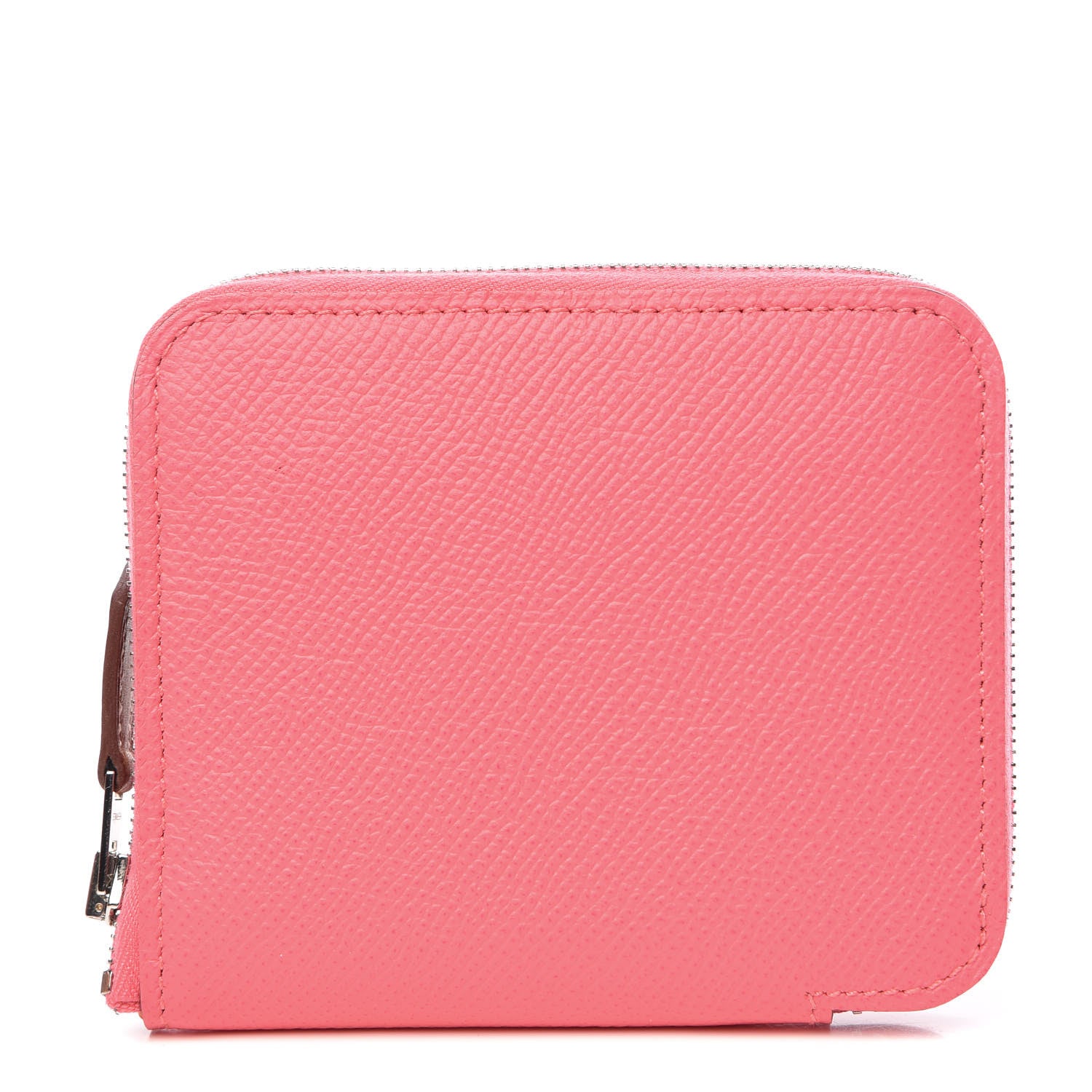 Hermes Epsom Silk'In Compact Wallet Rose Azalee 1 of 8