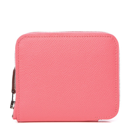 Hermes Epsom Silk'In Compact Wallet Rose Azalee 1 of 8