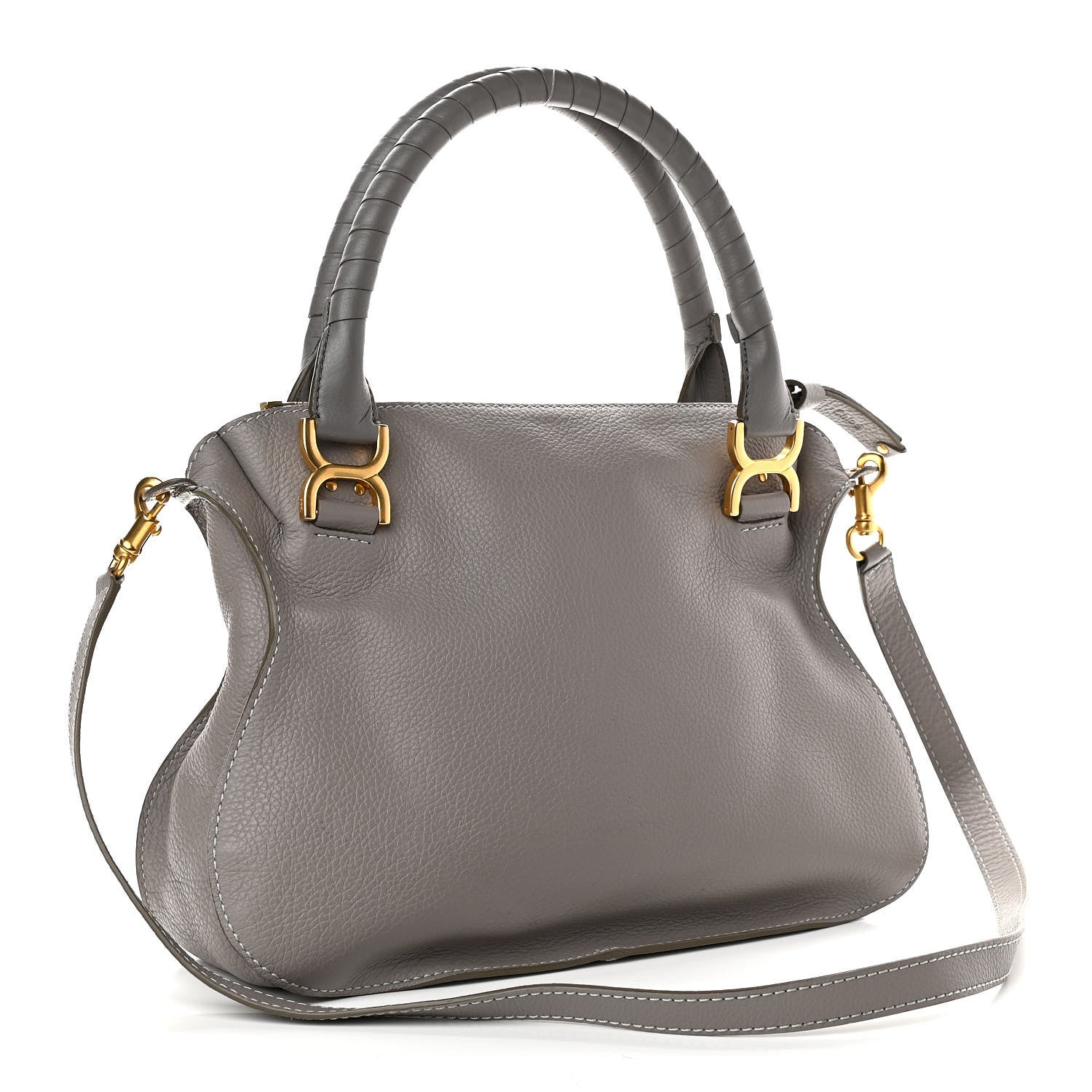 Chloe Calfskin Medium Marcie Satchel Cashmere Grey 3 of 11