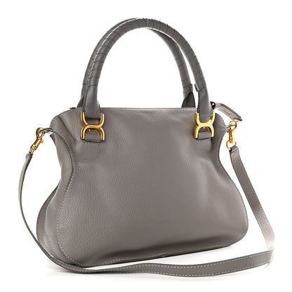 Chloe Calfskin Medium Marcie Satchel Cashmere Grey 3 of 11