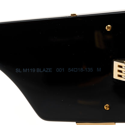 Saint Laurent Acetate Blaze Sunglasses SL M119 Black 5 of 8