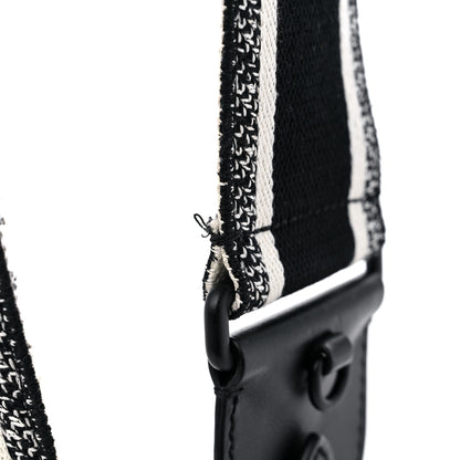 Christian Dior Canvas Embroidered Shoulder Strap Black Ultramatte 4 of 6
