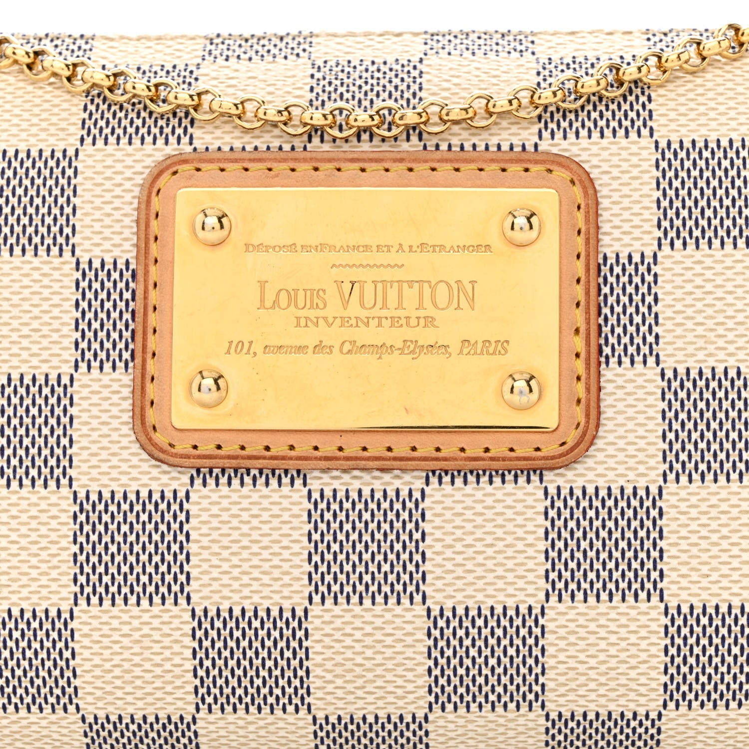 Louis Vuitton Damier Azur Eva Clutch 9 of 11