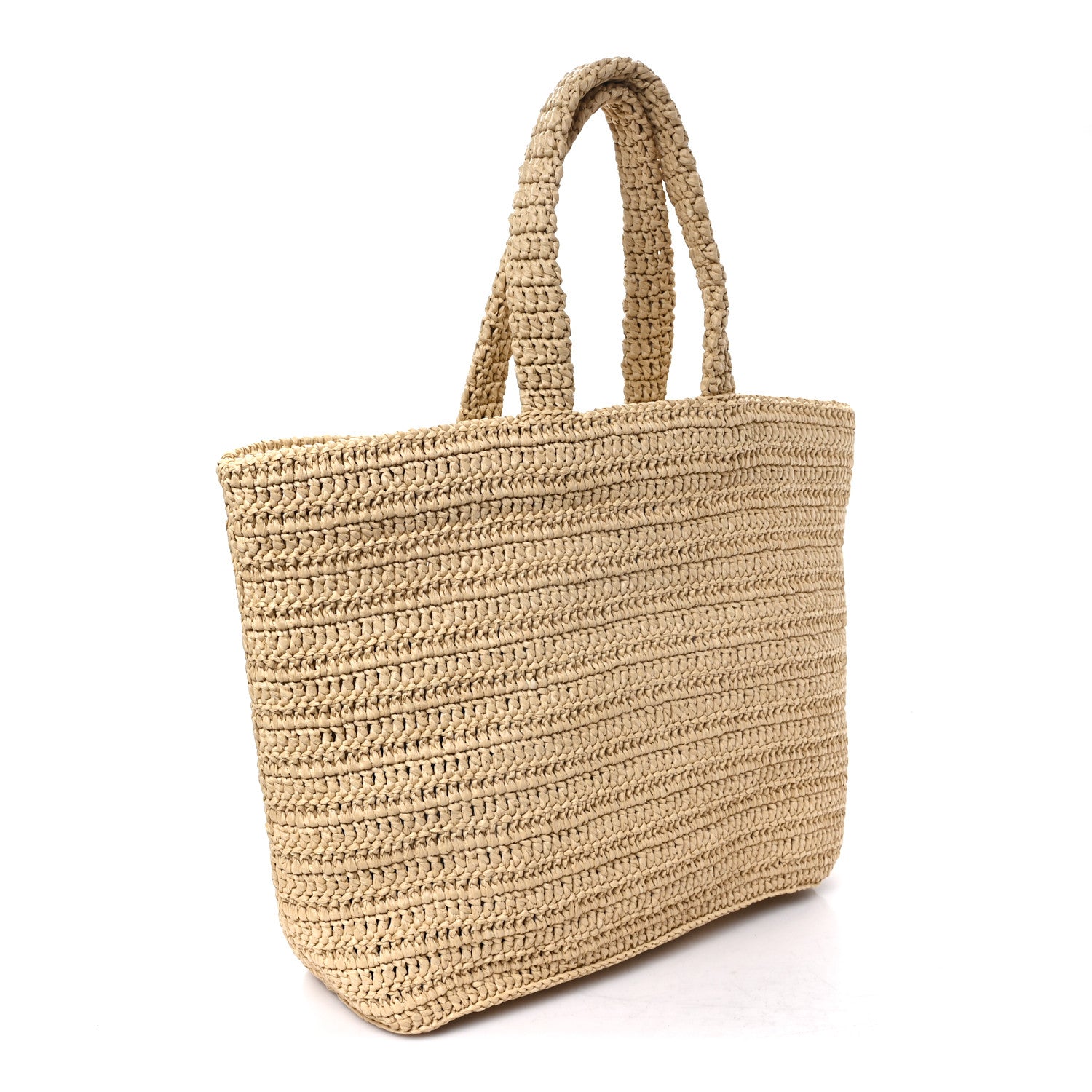 Saint Laurent Raffia Rive Gauche Tote Natural 3 of 10