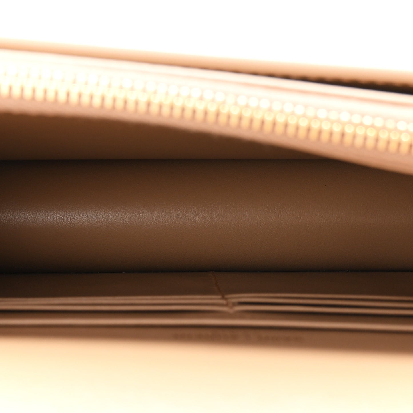 Calfskin Monogram Sunset Chain Wallet Dark Toffee