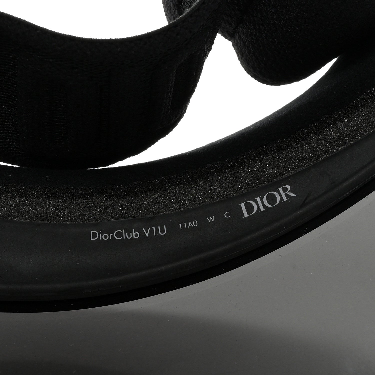 Christian Dior Mirrored DiorClubV1U Sun Visor Black 7 of 8
