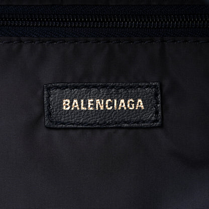 Balenciaga Sport Nylon Logo Embroidered Wheel Backpack Navy Blue Red 6 of 10