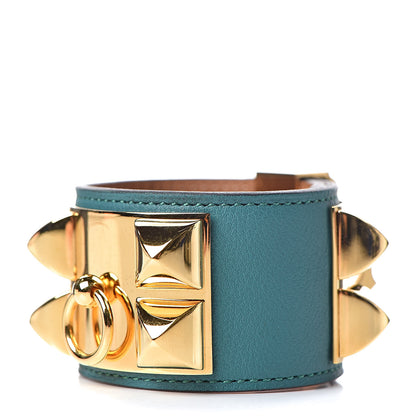 Hermes Swift Collier de Chien CDC Bracelet S Malachite 1 of 8
