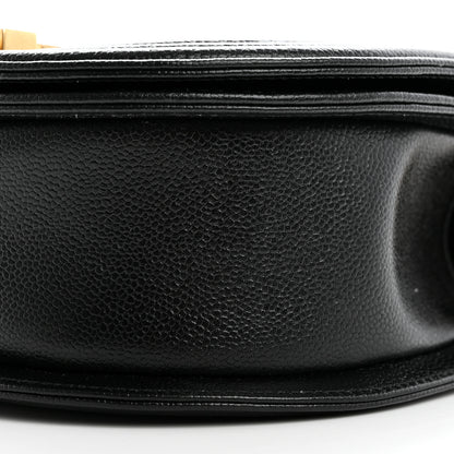 Chanel Caviar Quilted Small Boy Messenger Bag Black 10 of 10