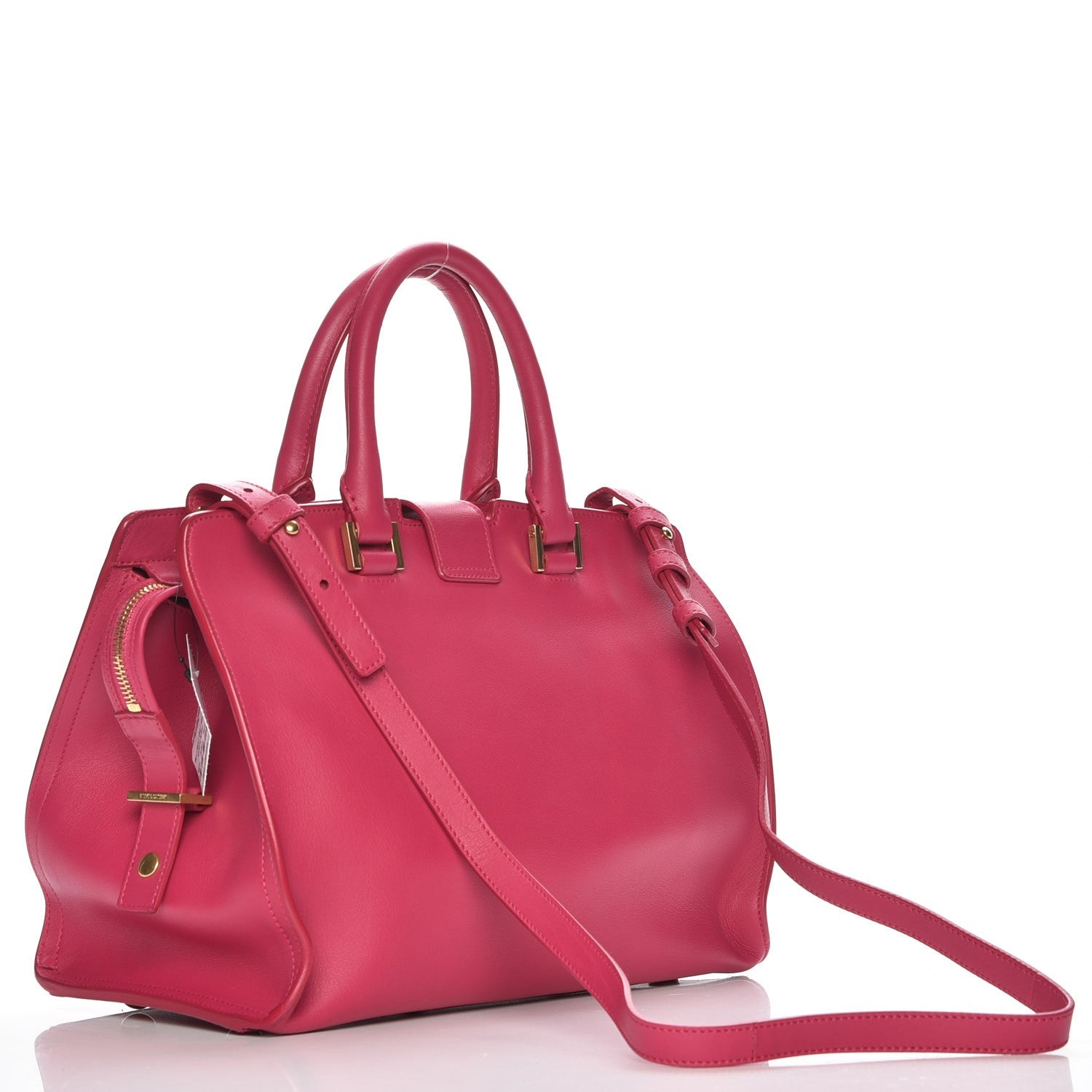 Saint Laurent Calfskin Small Classic Y Cabas Fuchsia 4 of 8