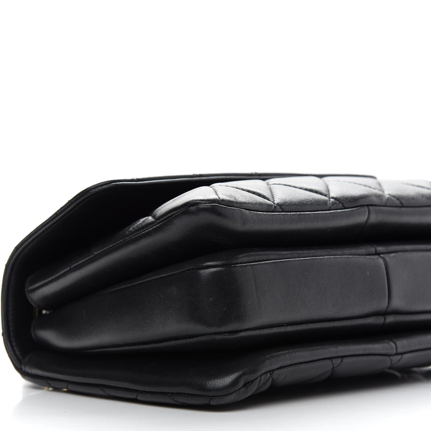 Lambskin Quilted Small Trendy CC Dual Handle Flap Bag Black
