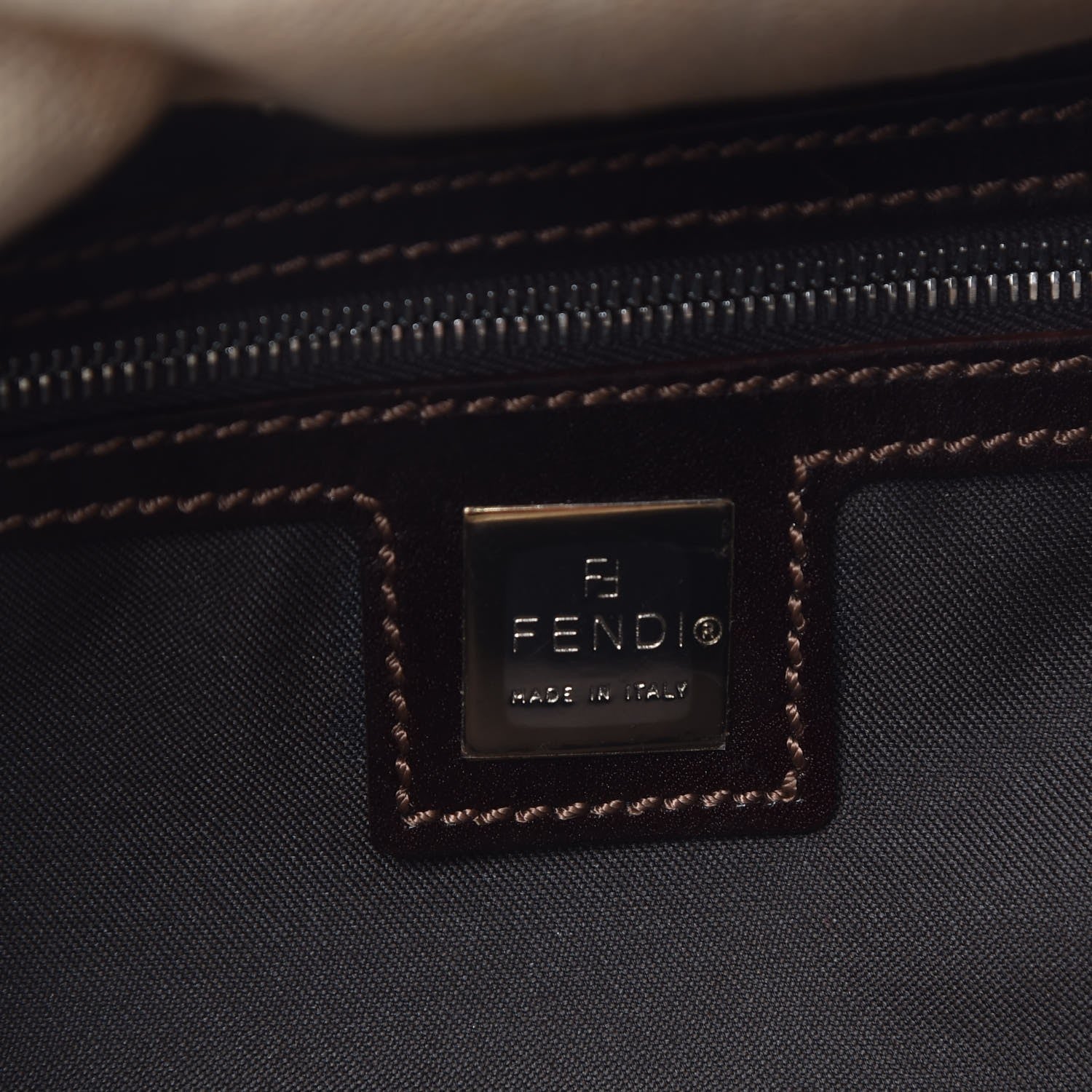 Fendi Zucca Baguette Beige 6 of 8