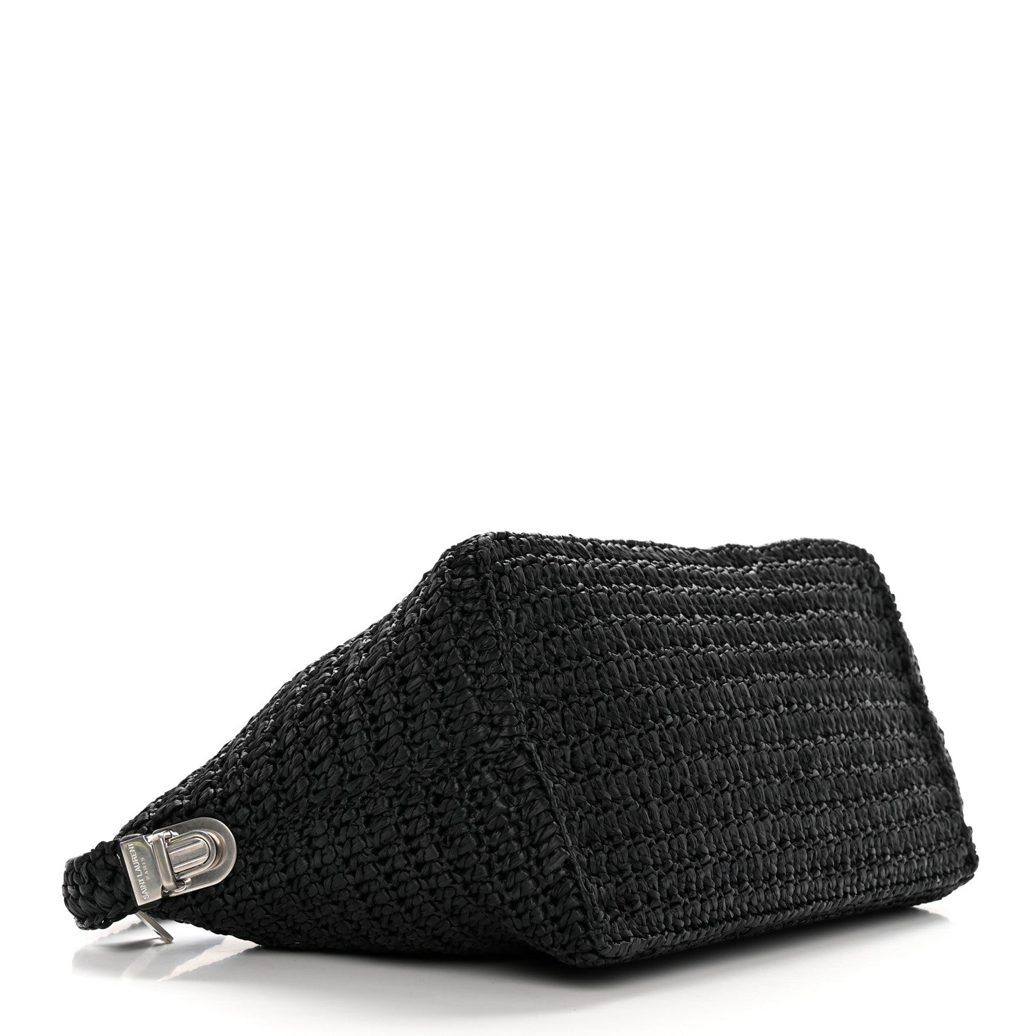 Saint Laurent Raffia Le Crossbody Black 4 of 13