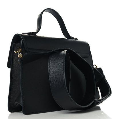 Versace Calfskin La Medusa Top Handle Shoulder Bag Black 3 of 10