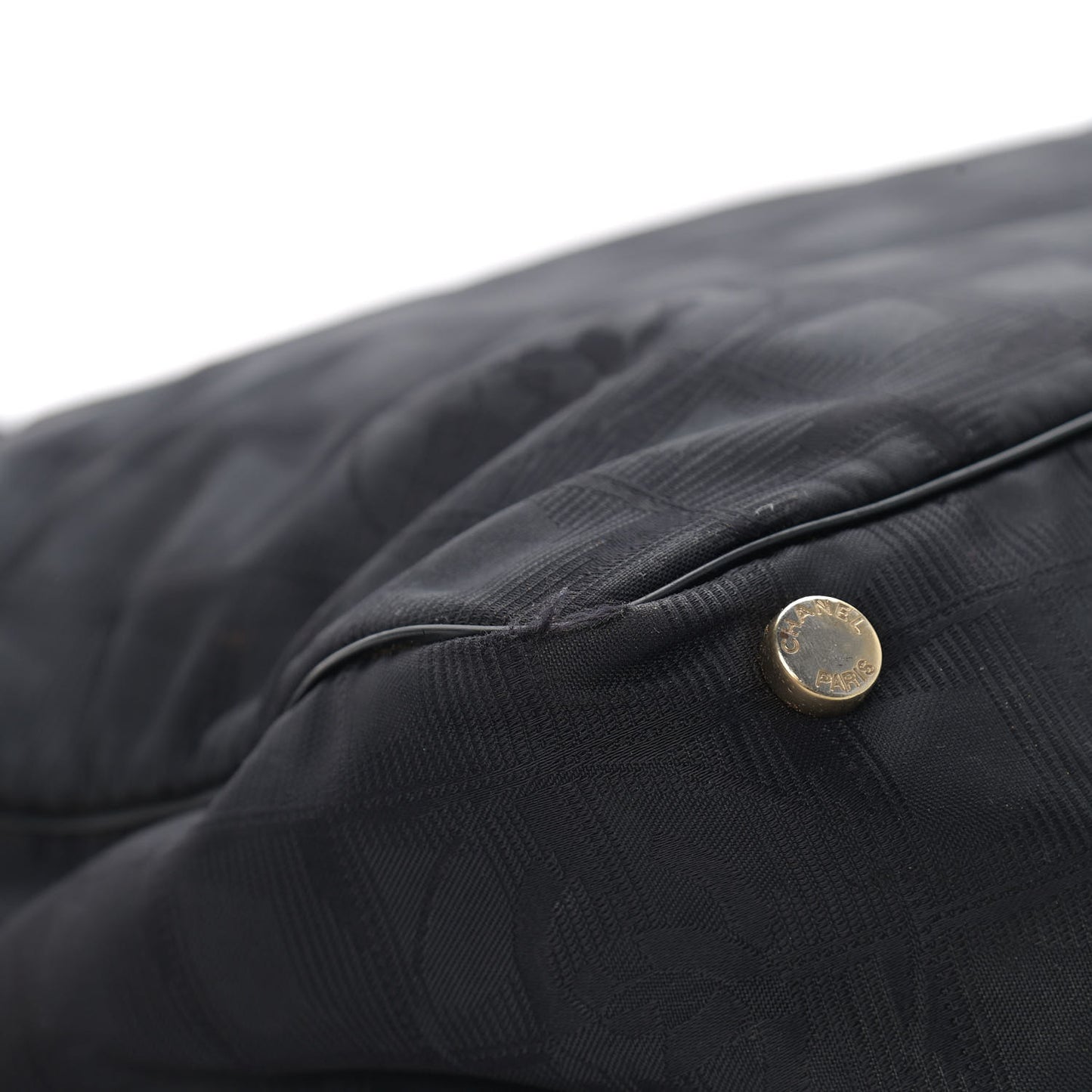Nylon Medium Travel Tote Black