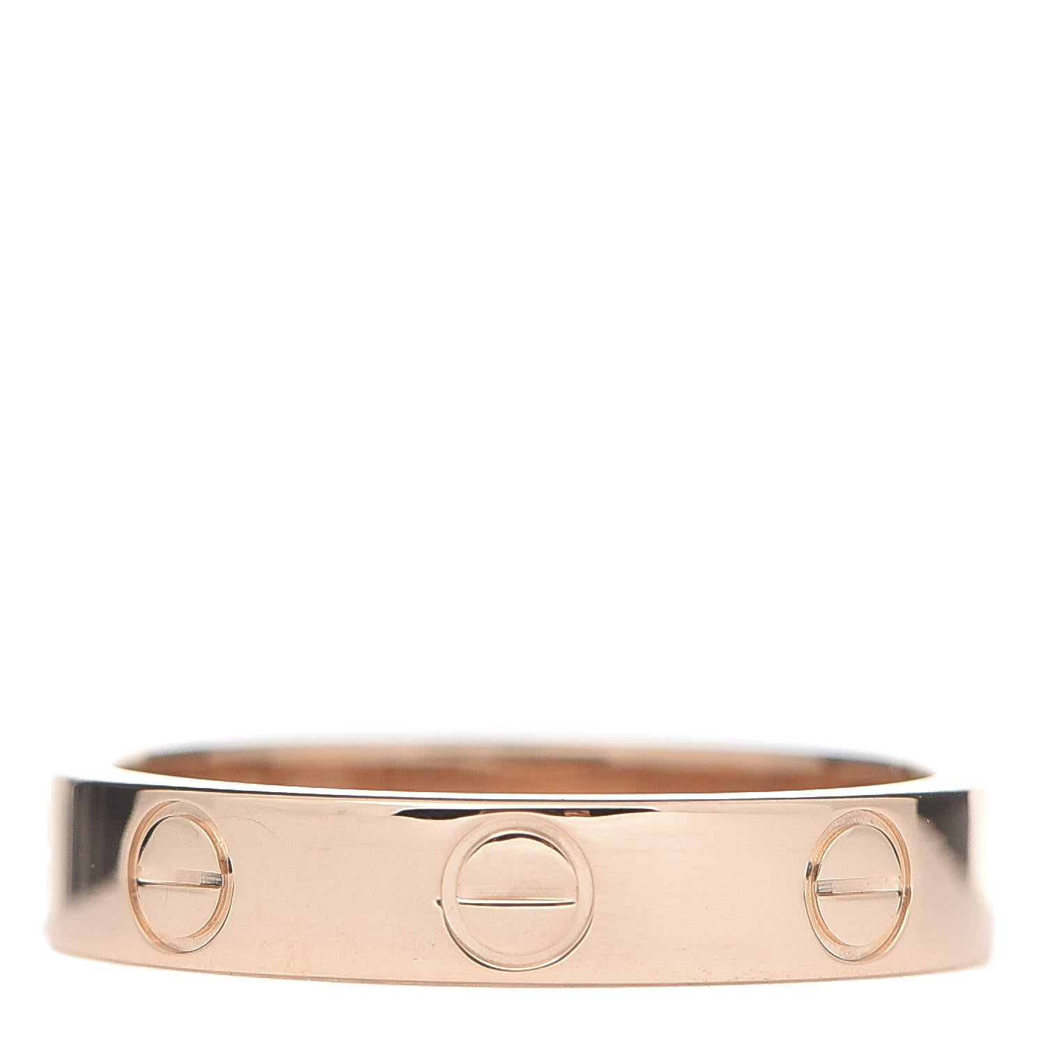 Cartier 18K Pink Gold 3.5mm LOVE Wedding Band Ring 50 5.25 3 of 4
