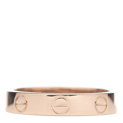 Cartier 18K Pink Gold 3.5mm LOVE Wedding Band Ring 50 5.25 3 of 4