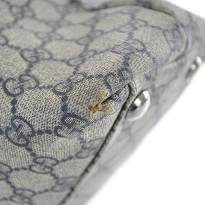 Gucci Coated Canvas Monogram Tote Navy 8 of 12
