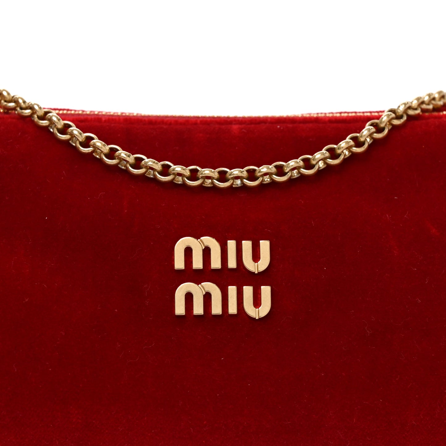 Velluto Mini Pouch Rosso