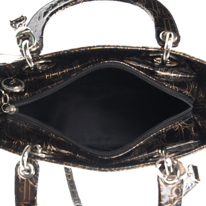 Christian Dior Patent Ultimate Medium Lady Dior Brown 8 of 12