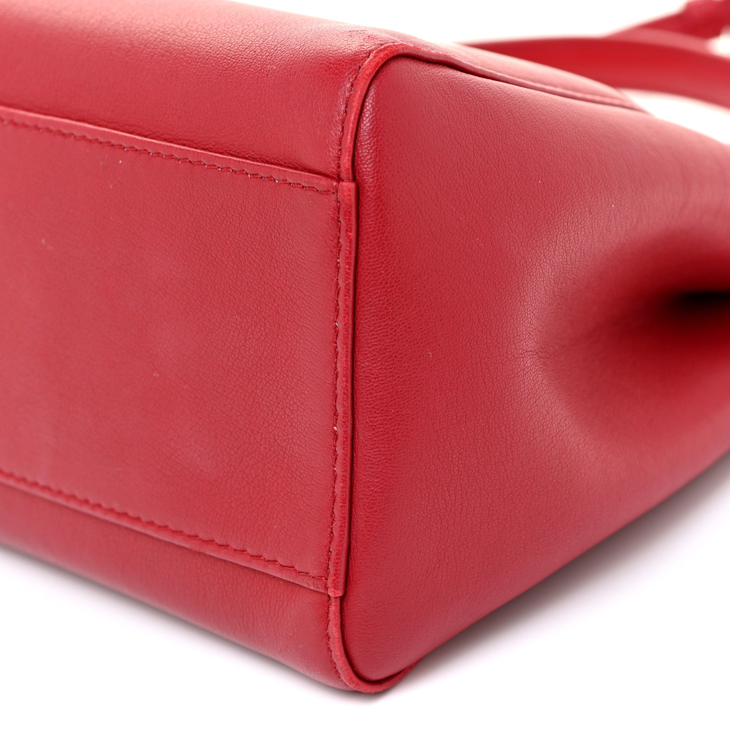 Fendi Nappa Mini Peekaboo Iconic Satchel Fragola 9 of 17