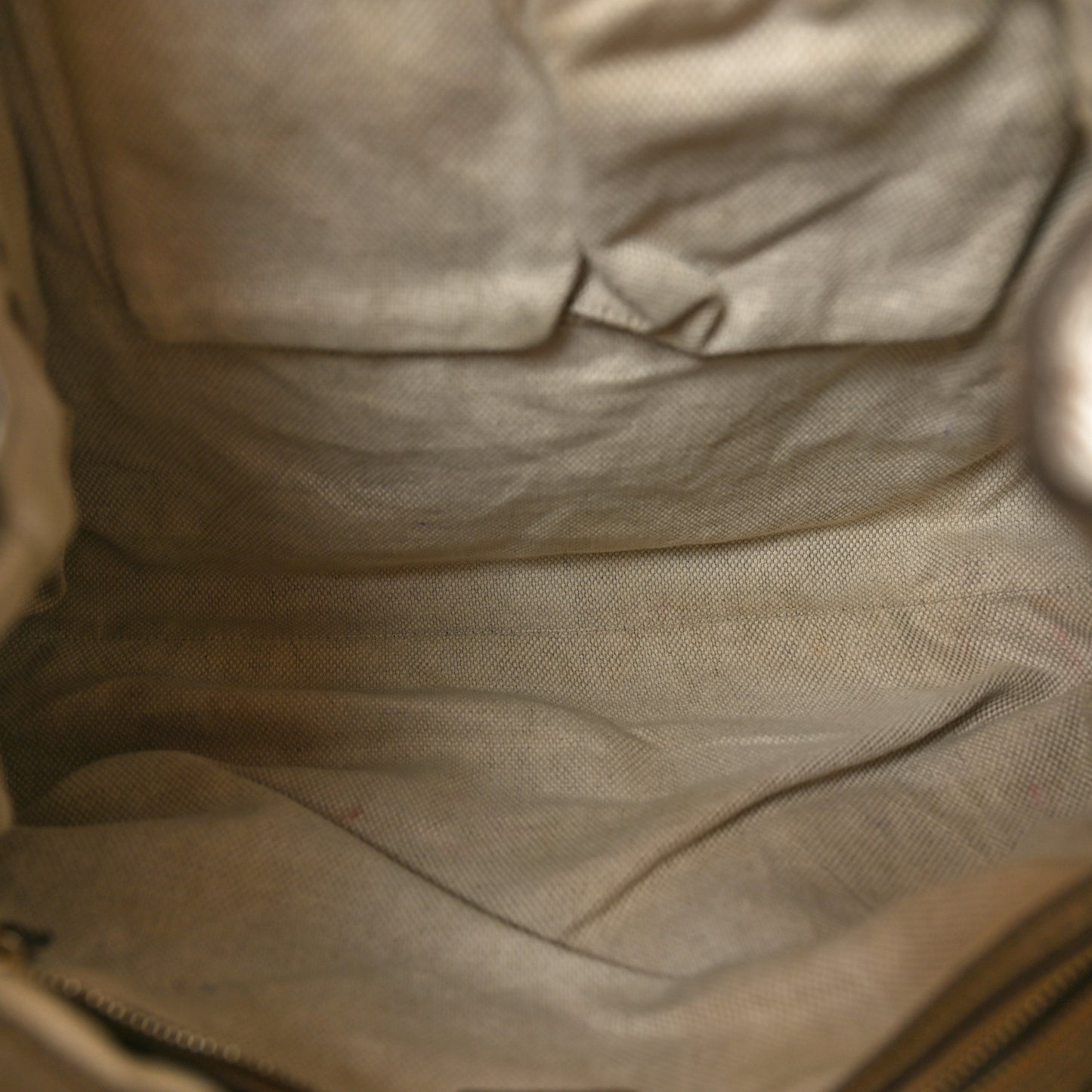 Metallic Pebbled Calfskin Medium Soho Chain Shoulder Bag Golden Beige