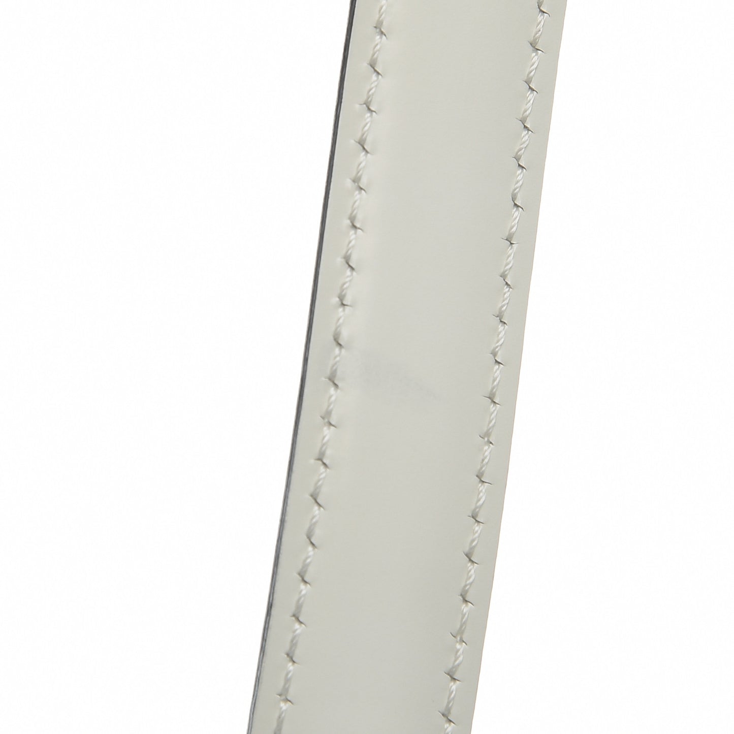Spazzolato Calfskin Medium Classic Box Flap Bag White