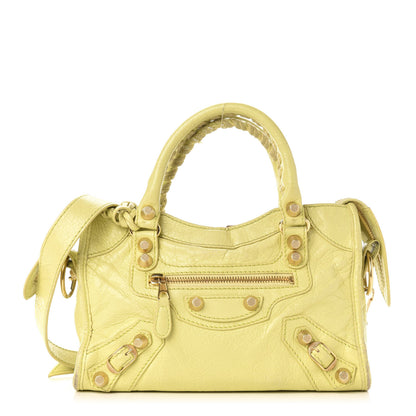Balenciaga Agneau Giant 12 Gold Hardware Mini City Jaune Citronnade 3 of 18