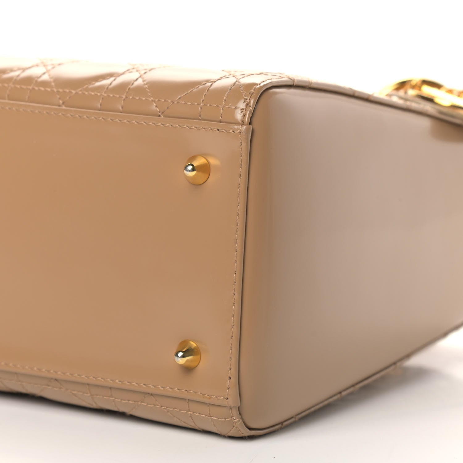 Christian Dior Patent Cannage Medium Lady Dior Brown 8 of 10