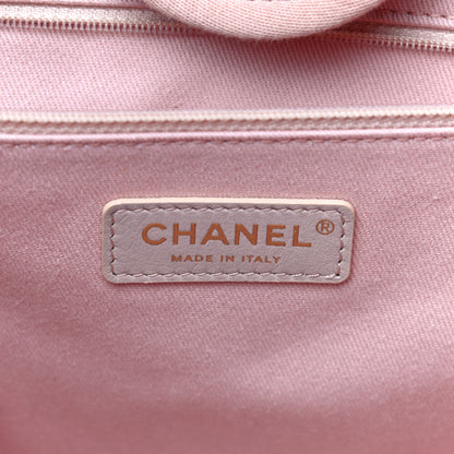 Chanel Mixed Fibers Calfskin Medium Deauville Tote Rose Pink 6 of 11